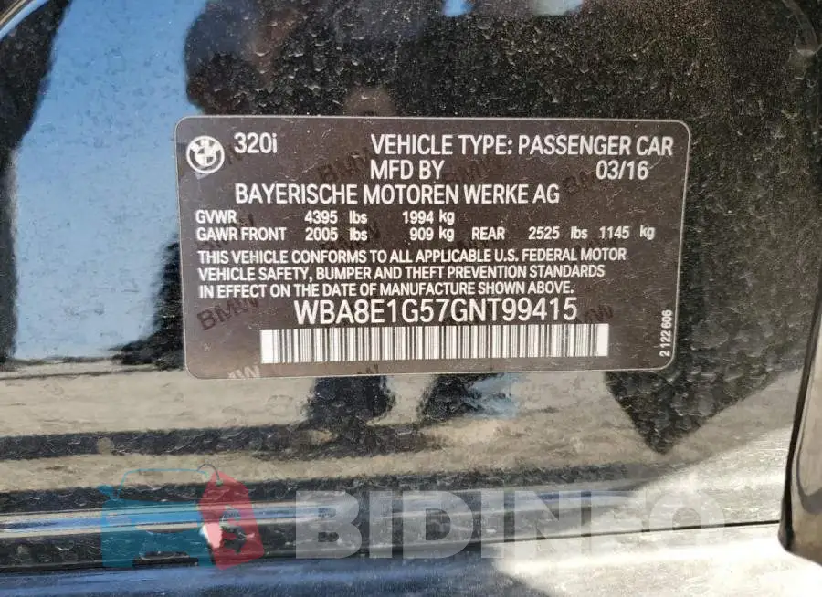 WBA8E1G57GNT99415 Photo# 12