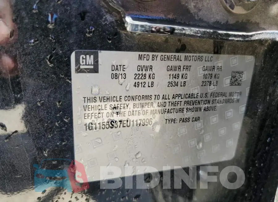 1G1155S37EU117996 Photo# 13