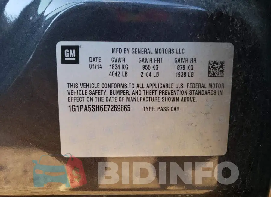 1G1PA5SH6E7269865 Photo# 12