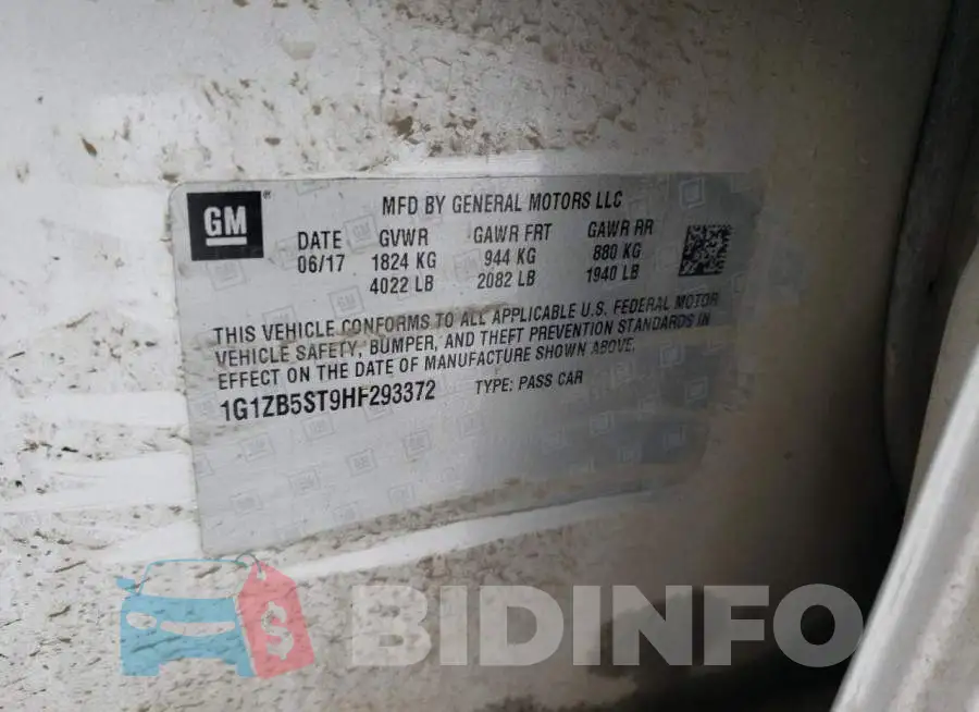 1G1ZB5ST9HF293372 Photo# 12