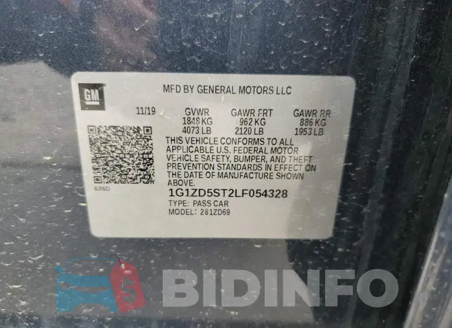 1G1ZD5ST2LF054328 Photo# 12