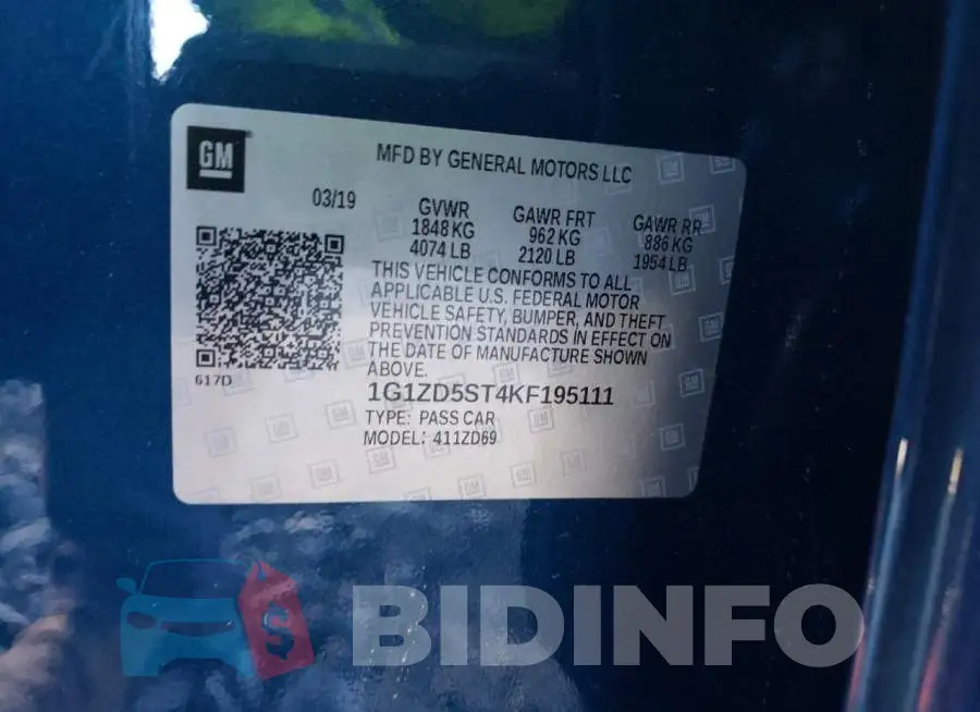 1G1ZD5ST4KF195111 Photo# 12