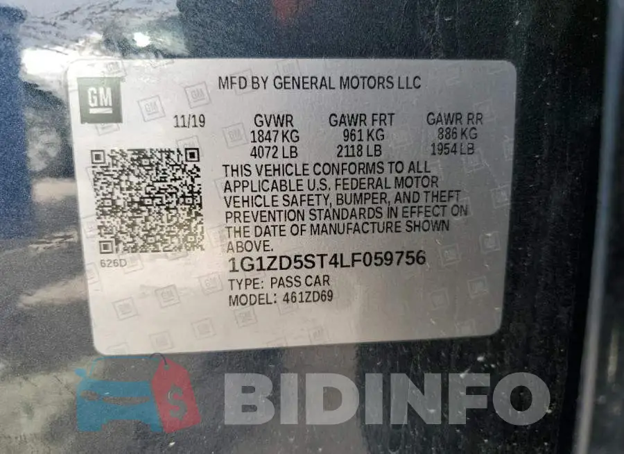 1G1ZD5ST4LF059756 Photo# 13