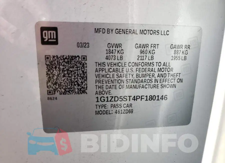 1G1ZD5ST4PF180146 Photo# 12