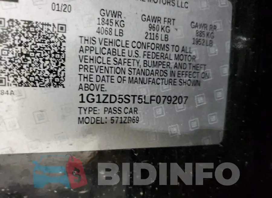 1G1ZD5ST5LF079207 Photo# 13