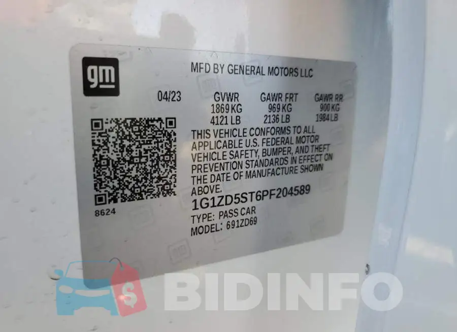 1G1ZD5ST6PF204589 Photo# 12