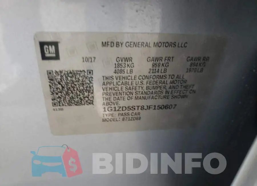 1G1ZD5ST8JF150607 Photo# 12