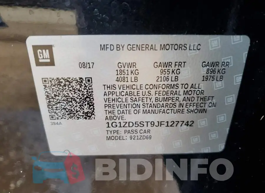 1G1ZD5ST9JF127742 Photo# 12
