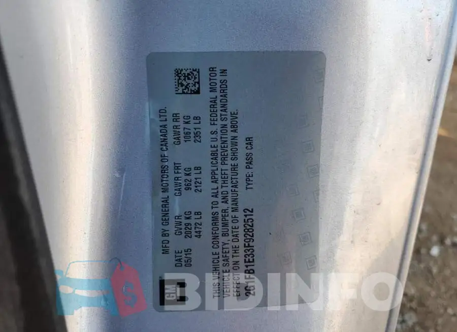 2G1FB1E33F9282512 Photo# 13