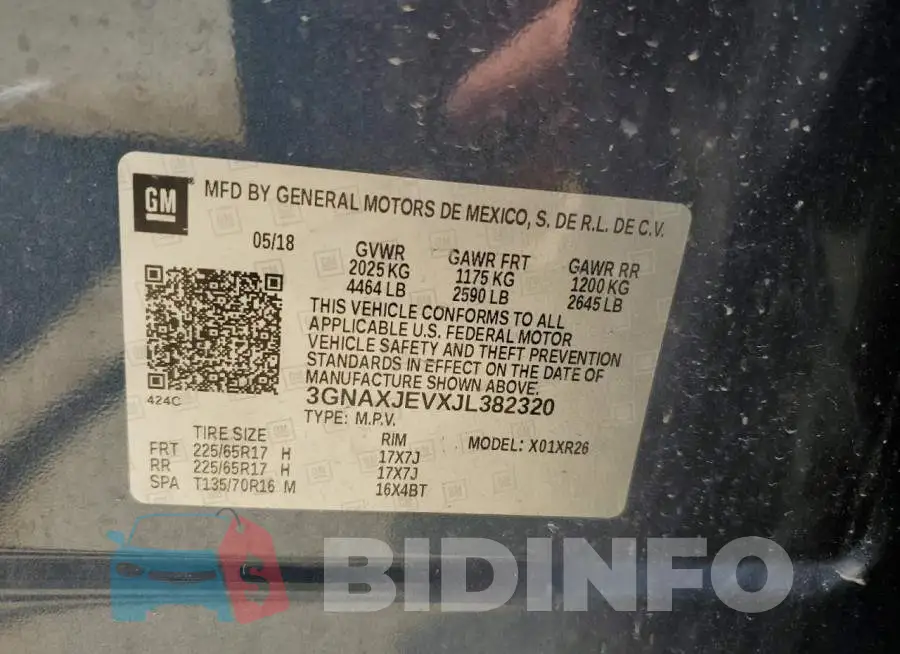 3GNAXJEVXJL382320 Photo# 14