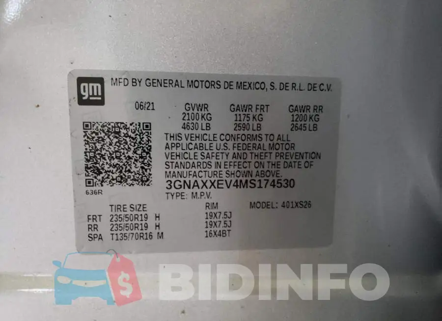 3GNAXXEV4MS174530 Photo# 12