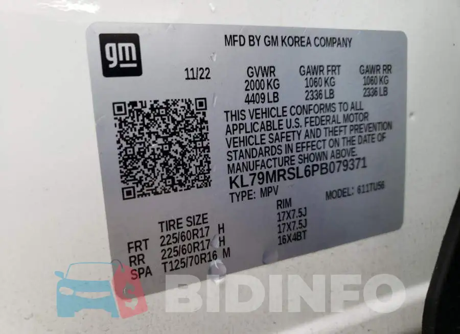 KL79MRSL6PB079371 Photo# 13