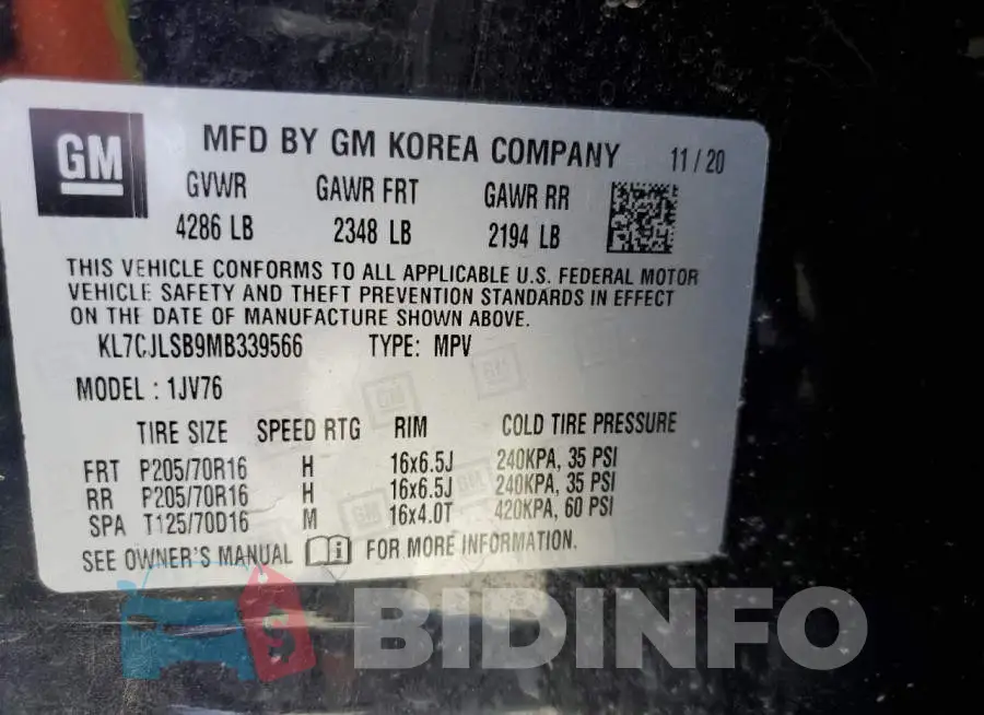 KL7CJLSB9MB339566 Photo# 12