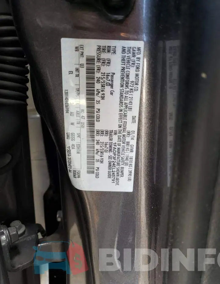 1FADP3F24EL245791 Photo# 12