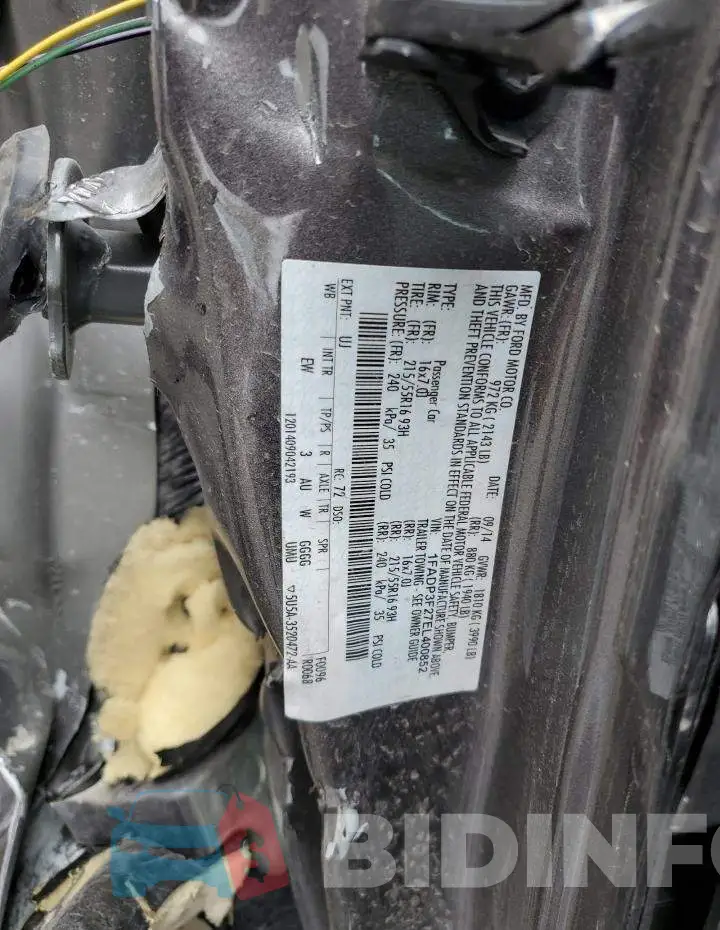 1FADP3F27EL400852 Photo# 13