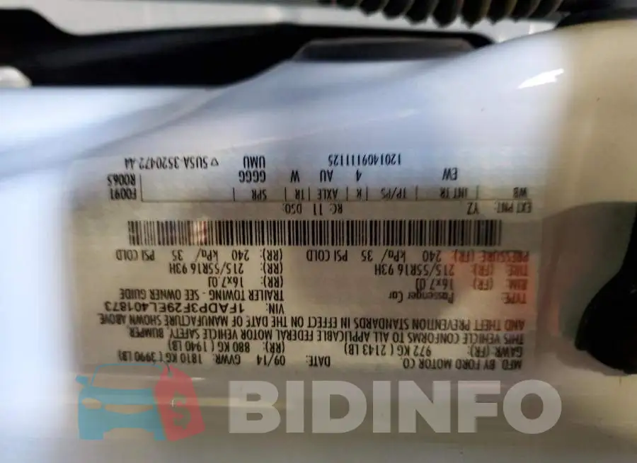 1FADP3F29EL401873 Photo# 12
