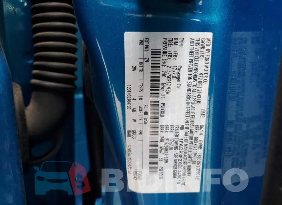 1FADP3F2XEL348018 Photo# 12