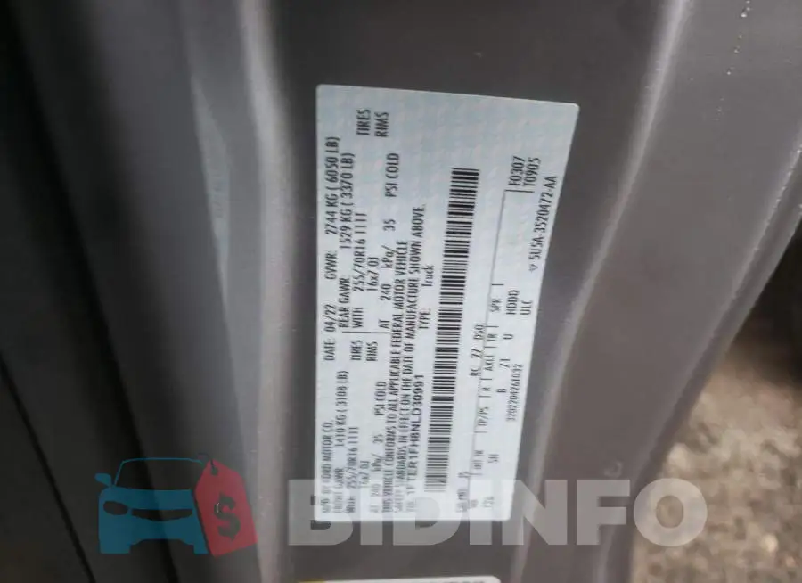 1FTER1FH8NLD30991 Photo# 12