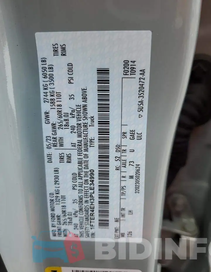 1FTER4EH3PLE34990 Photo# 12