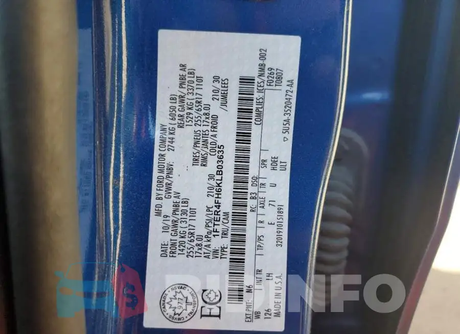 1FTER4FH6KLB03635 Photo# 13