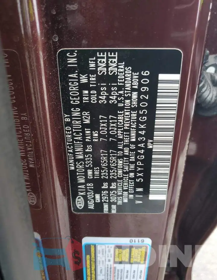 5XYPG4A34KG502906 Photo# 13