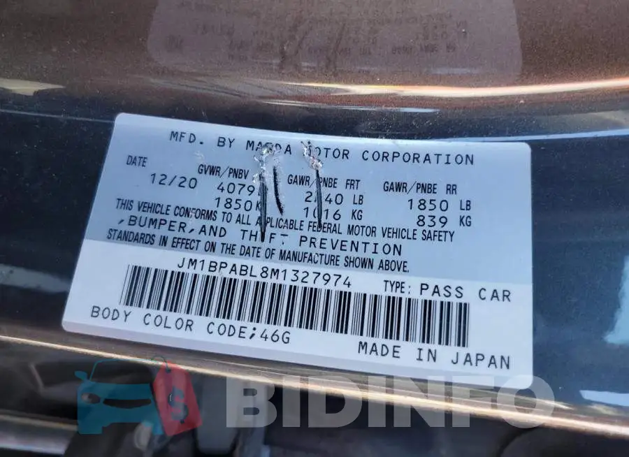 JM1BPABL8M1327974 Photo# 12