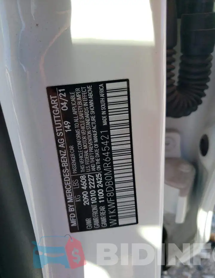 W1KWF8DB0MR645421 Photo# 12