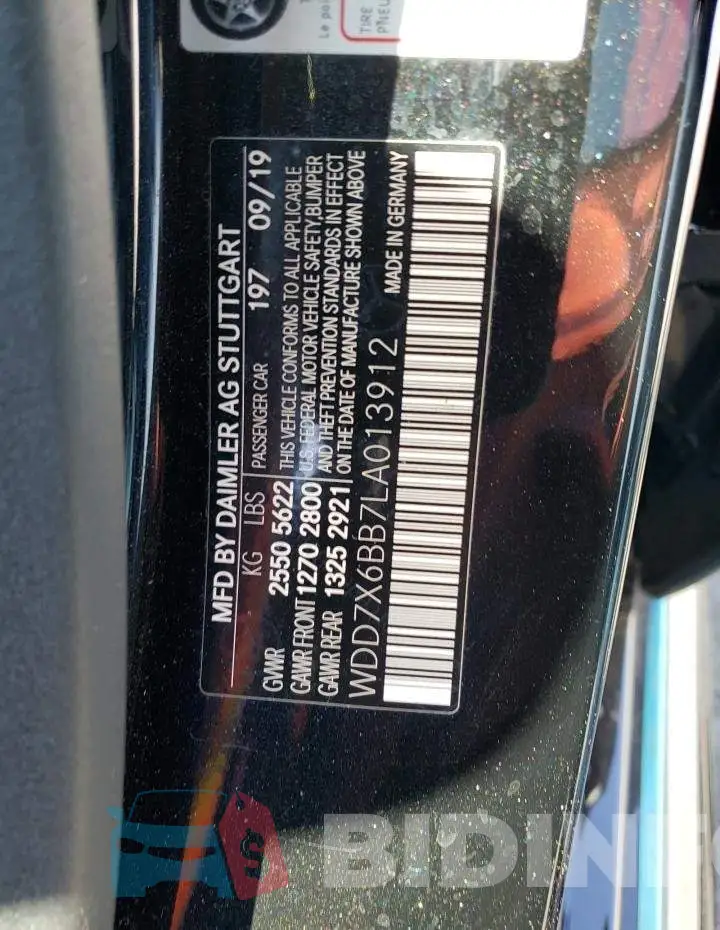 WDD7X6BB7LA013912 Photo# 12