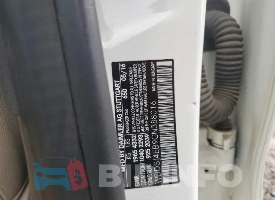 WDDSJ4EB9GN388016 Photo# 12