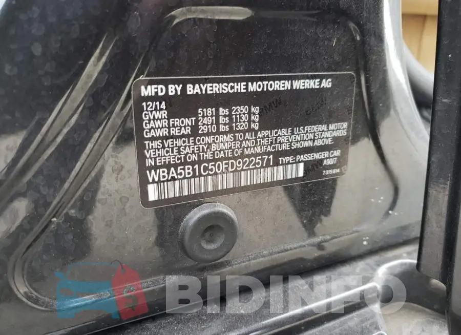 WBA5B1C50FD922571 Photo# 12
