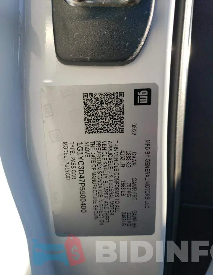 1G1YC3D47P5500400 Photo# 12