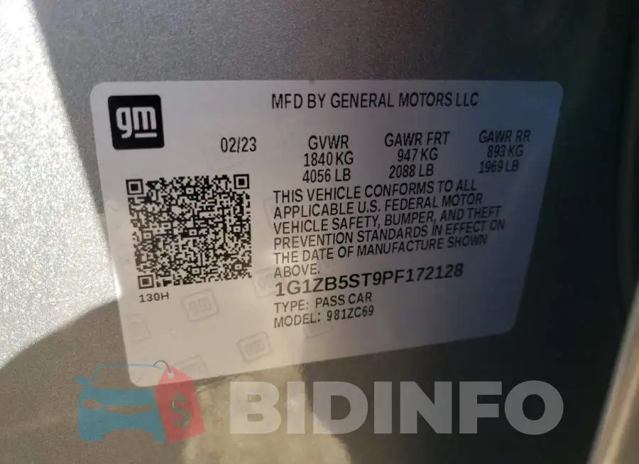 1G1ZB5ST9PF172128 Photo# 12