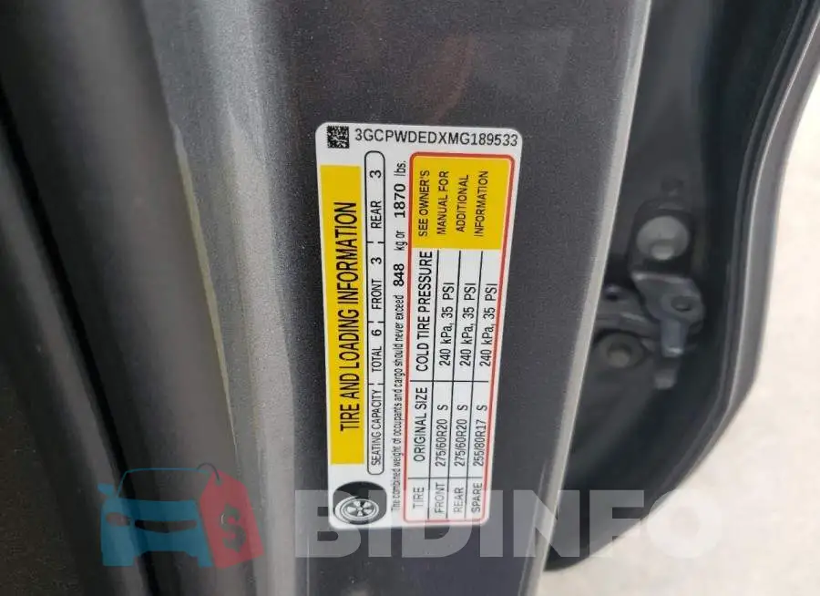 3GCPWDEDXMG189533 Photo# 12