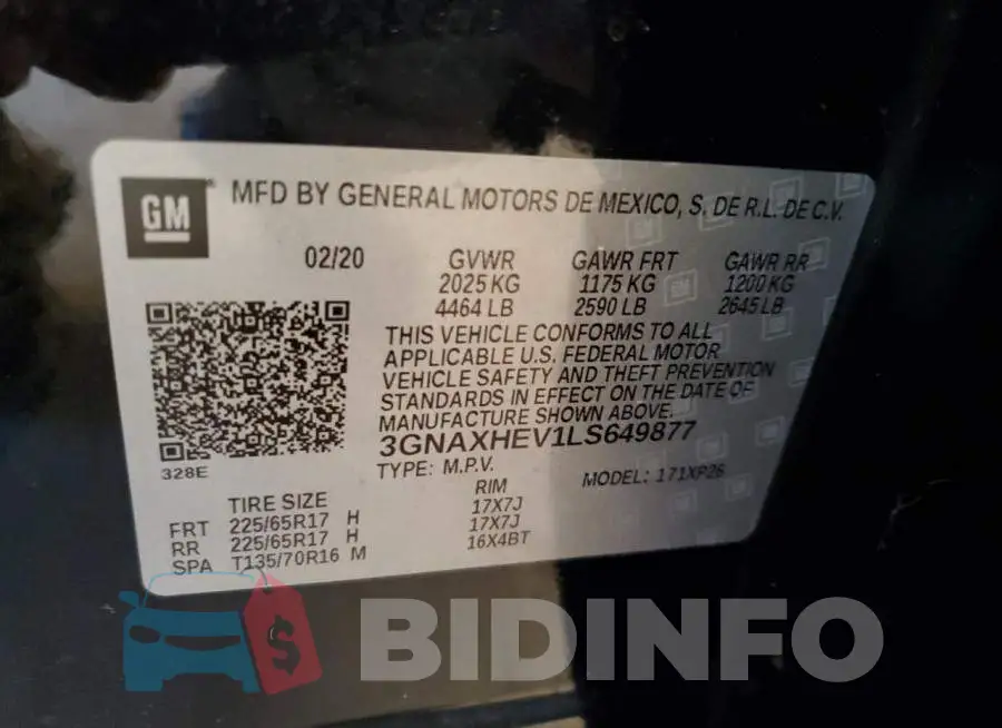 3GNAXHEV1LS649877 Photo# 12