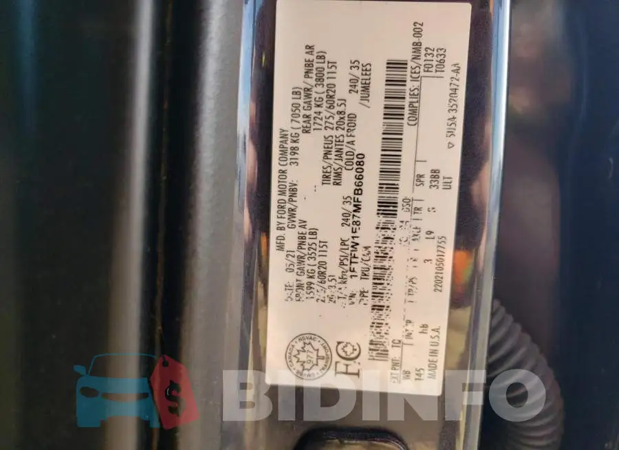 1FTFW1E87MFB66080 Photo# 12