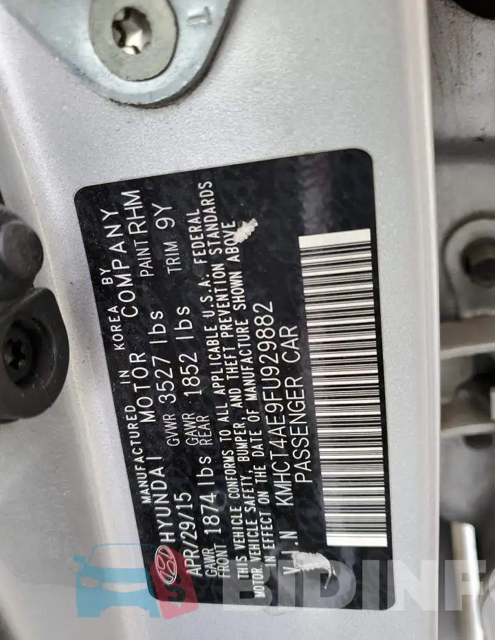 KMHCT4AE9FU929882 Photo# 12