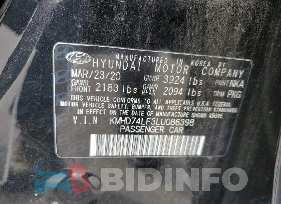 KMHD74LF3LU086398 Photo# 12