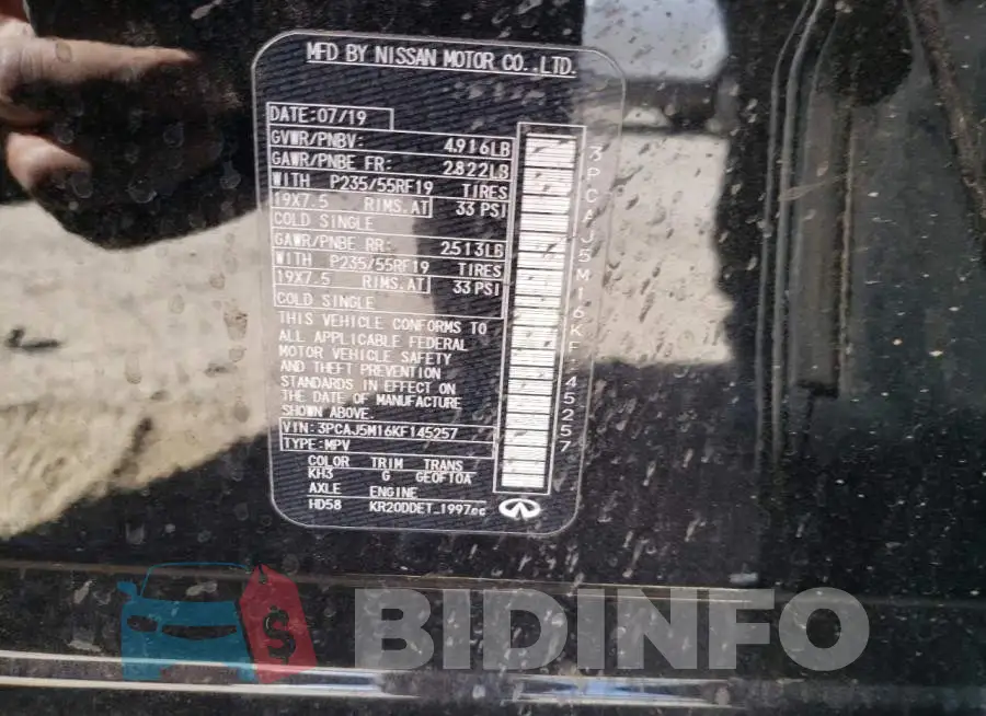 3PCAJ5M16KF145257 Photo# 12