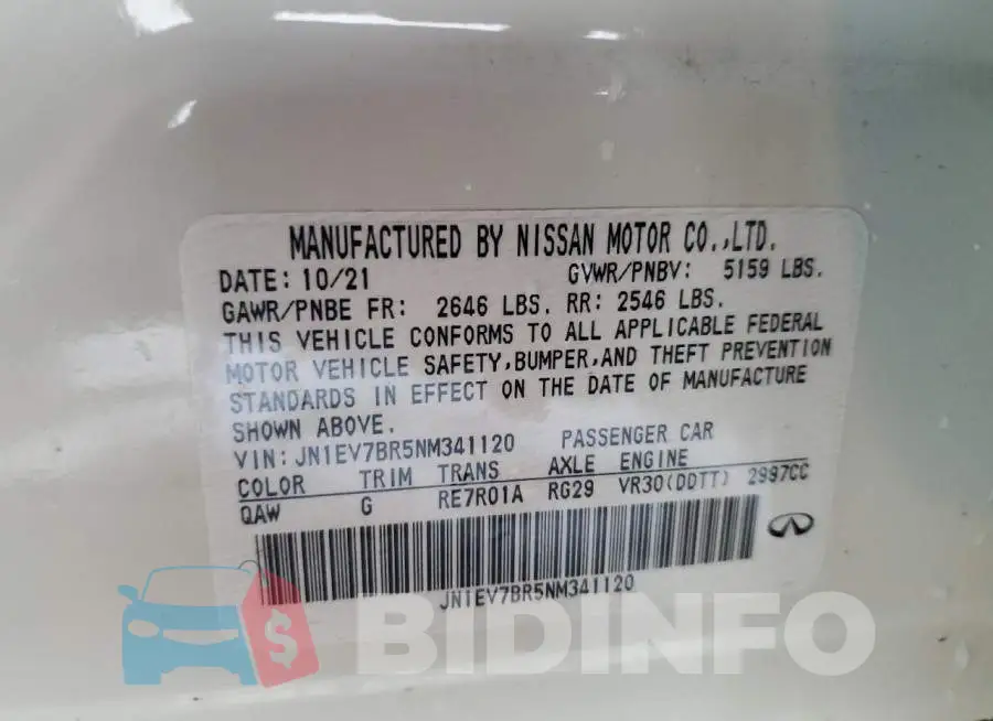 JN1EV7BR5NM341120 Photo# 12