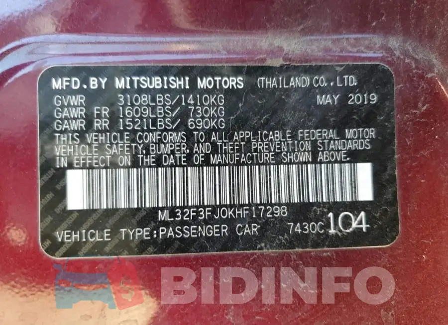 ML32F3FJ0KHF17298 Photo# 12