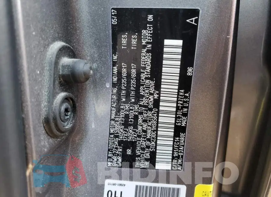 5TDKZ3DC1HS856470 Photo# 13