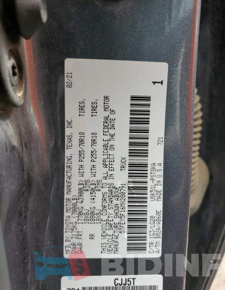 5TFEY5F16MX280791 Photo# 12