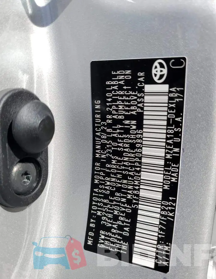 5YFB4MDE4PP069896 Photo# 12