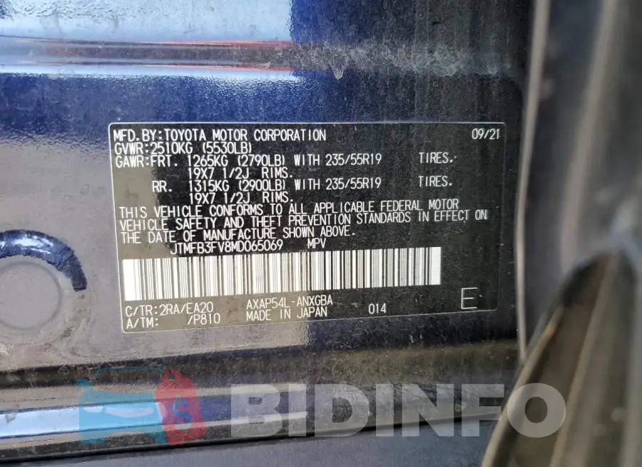 JTMFB3FV8MD065069 Photo# 13