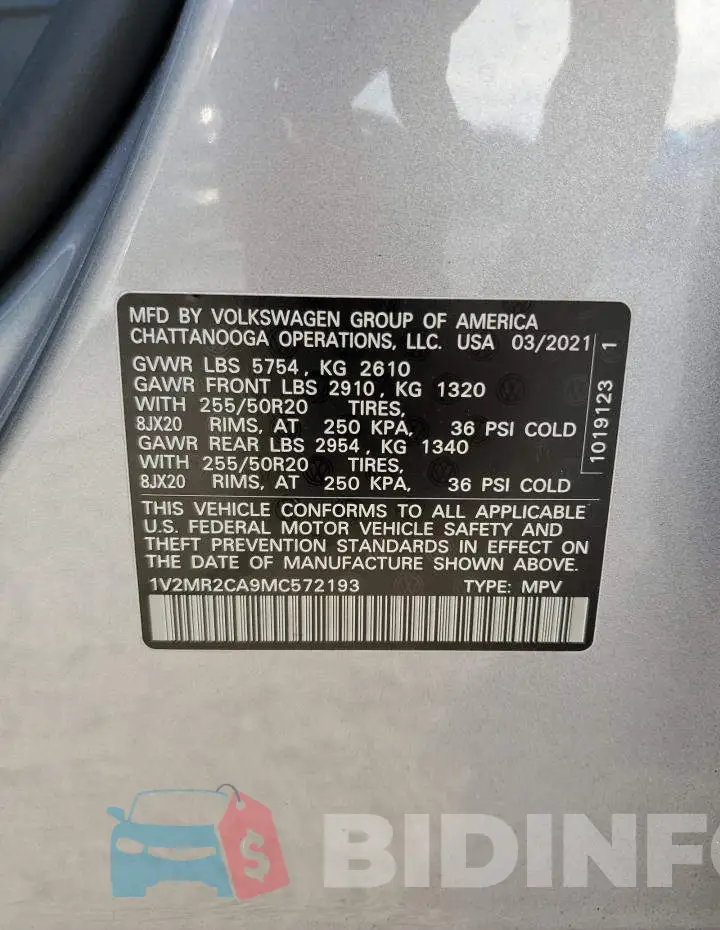 1V2MR2CA9MC572193 Photo# 13