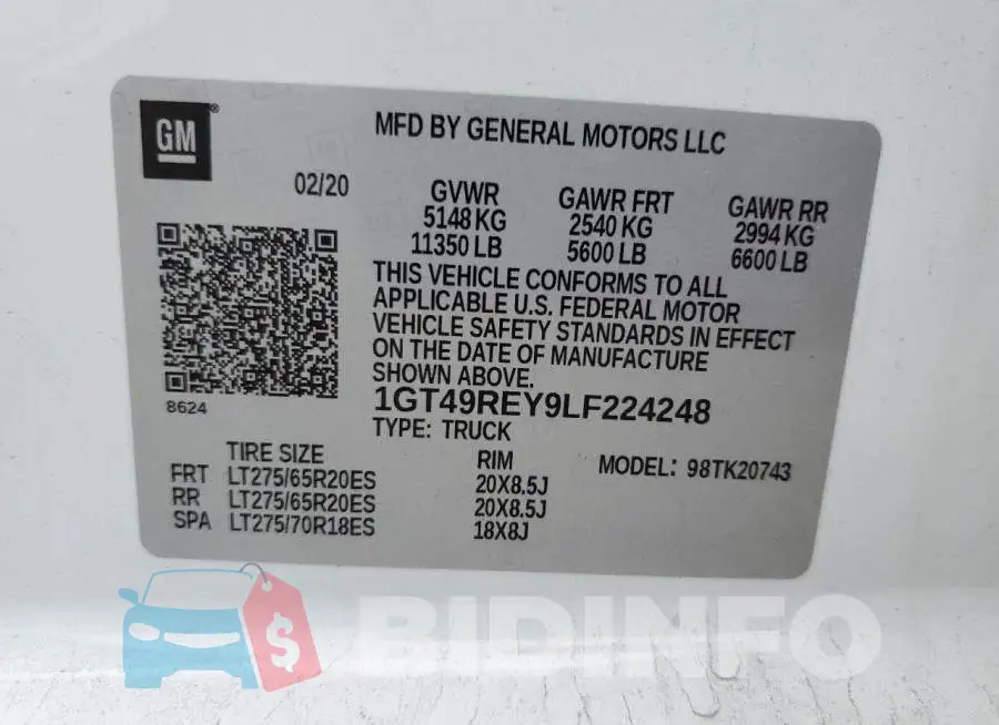 1GT49REY9LF224248 Photo# 12