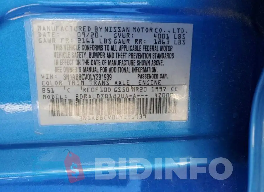 3N1AB8CV0LY291939 Photo# 12