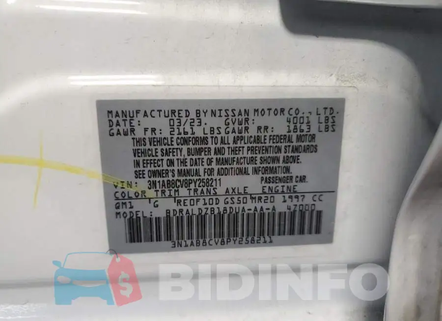 3N1AB8CV8PY258211 Photo# 13