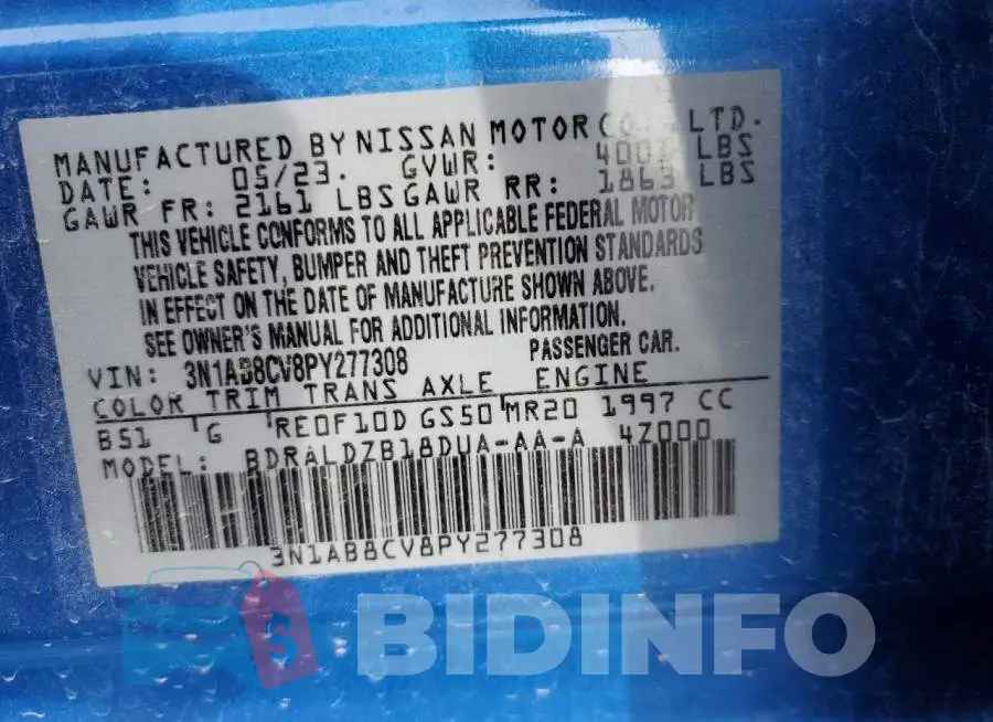 3N1AB8CV8PY277308 Photo# 13
