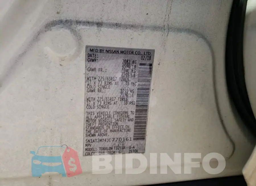 5N1AT2MT4JC770161 Photo# 13